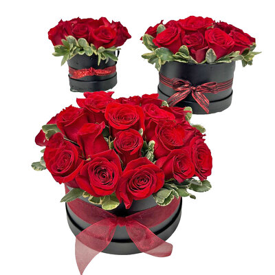 Glitz & Glamour Hat Box Bouquet from your local Clinton,TN florist, Knight's Flowers