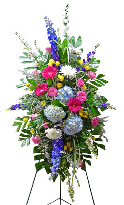 Forever Remembered Standing Spray from your local Clinton,TN florist, Knight's Flowers