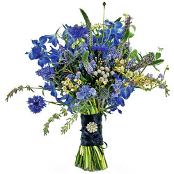 True Blue Wedding Bouquet from your local Clinton,TN florist, Knight's Flowers