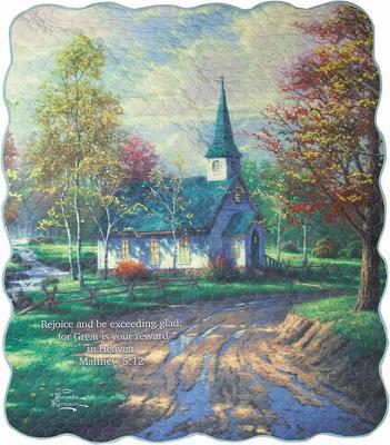 The Aspen Chapel Inspirational Quilt from your local Clinton,TN florist, Knight's Flowers