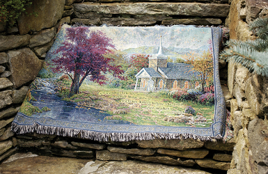 Streams of Living Water Tapestry Throw