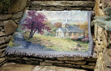 Streams of Living Water Tapestry Throw