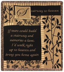 If Tears Could Build a Stairway Tapestry Throw
