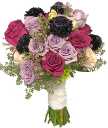 Plum In Love Wedding Bouquet from your local Clinton,TN florist, Knight's Flowers