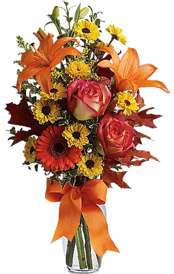 Burst of Autumn from your local Clinton,TN florist, Knight's Flowers