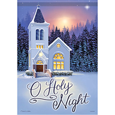 Small O Holy Night Garden Flag from your local Clinton,TN florist, Knight's Flowers
