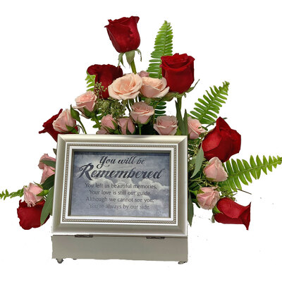 You Will Be Remembered Music Box Arrangement from your local Clinton,TN florist, Knight's Flowers