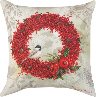 Winter Berry Indoor/Outdoor Pillow  from your local Clinton,TN florist, Knight's Flowers