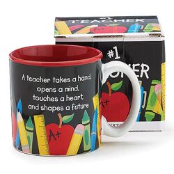 Teachers Count Ceramic Mug w/ Box from your local Clinton,TN florist, Knight's Flowers