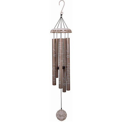 Friends Welcome Vintage White Wind Chime 40