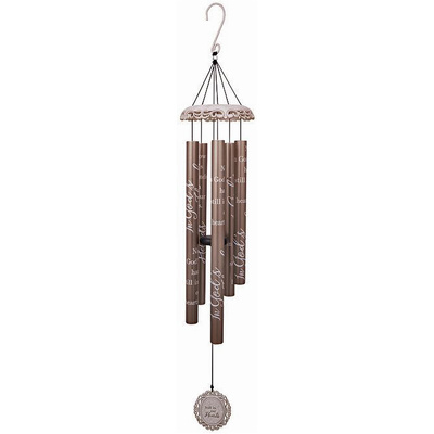 In Our Hearts Vintage White Wind Chime 40