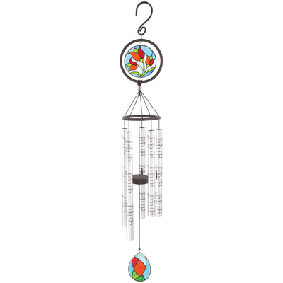 In Memory of Stained Glass Wind Chimes 35
