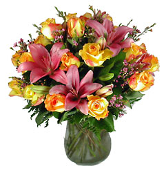 Roses & Lilies Bouquet from your Clinton, TN florist