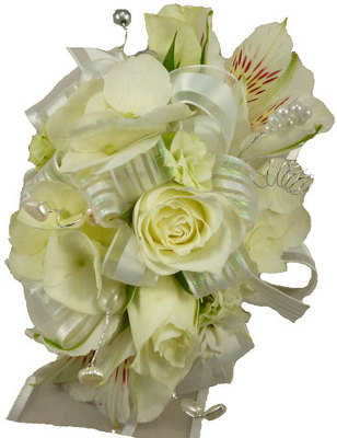 White Rose Corsage from your local Clinton,TN florist, Knight's Flowers