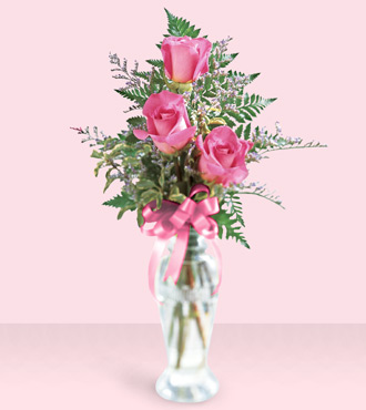 Triple Delight Bud Vase from your local Clinton,TN florist, Knight's Flowers