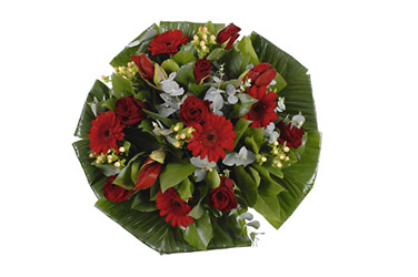 Bouquet Mixed Red Flowers-452