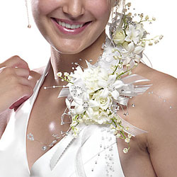 White Shoulder Corsage