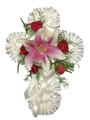 Satin Cross Pillow  from your local Clinton,TN florist, Knight's Flowers