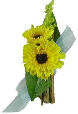 Sensational Sunflower Boutonniere from your local Clinton,TN florist, Knight's Flowers