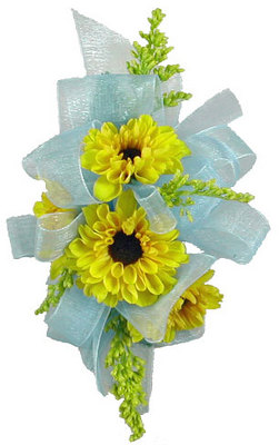 Sensational Sunflower Corsage from your local Clinton,TN florist, Knight's Flowers