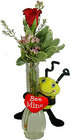 Bee Mine Bud Vase