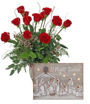 O Night Divine Roses from your local Clinton,TN florist, Knight's Flowers