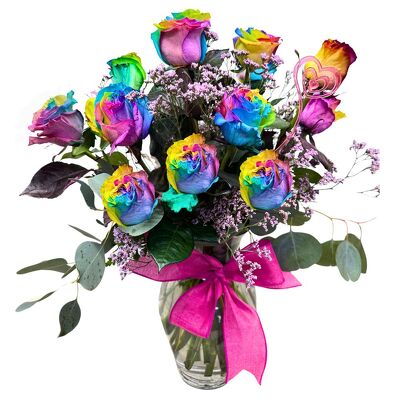Dozen Cosmic Roses from your local Clinton,TN florist, Knight's Flowers