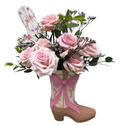 Boot Scootin' Blooms from your local Clinton,TN florist, Knight's Flowers