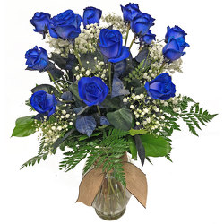 1 Dozen Blue Roses