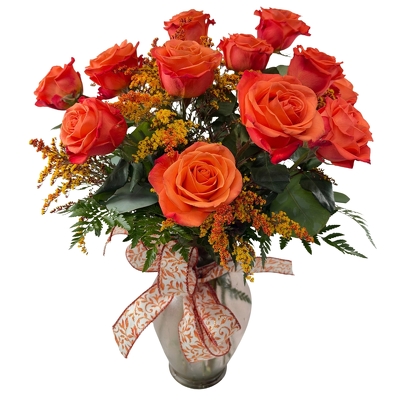 Fall Orange Roses from your local Clinton,TN florist, Knight's Flowers