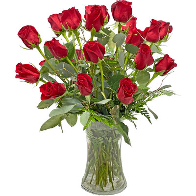 2 Dozen Red Medium Stem Roses from your local Clinton,TN florist, Knight's Flowers
