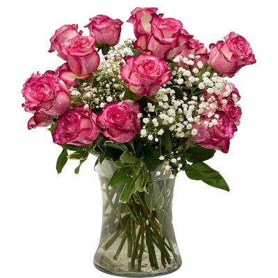 24 Wild 'Pink Intuition' Roses from your local Clinton,TN florist, Knight's Flowers
