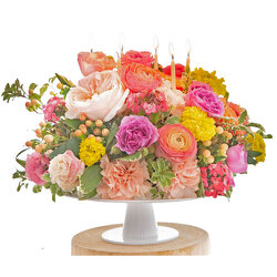 Make a Wish Birthday Cake Bouquet from your local Clinton,TN florist, Knight's Flowers