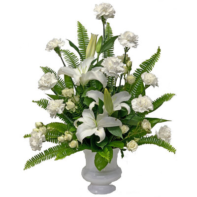 Peaceful White Lilies Arrangement  from your local Clinton,TN florist, Knight's Flowers