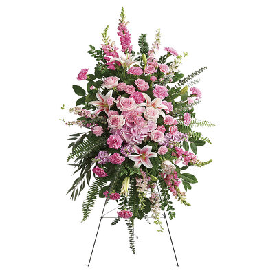 Glorious Remembrance Standing Spray from your local Clinton,TN florist, Knight's Flowers