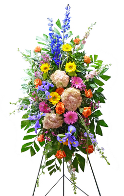 Springtime Tribute Standing Spray from your local Clinton,TN florist, Knight's Flowers