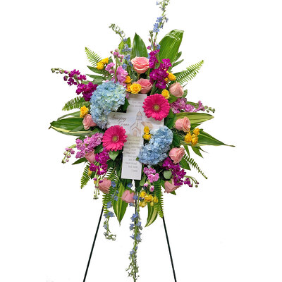Amazing Grace Standing Spray from your local Clinton,TN florist, Knight's Flowers