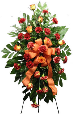 Heartfelt Memories Standing Spray from your local Clinton,TN florist, Knight's Flowers