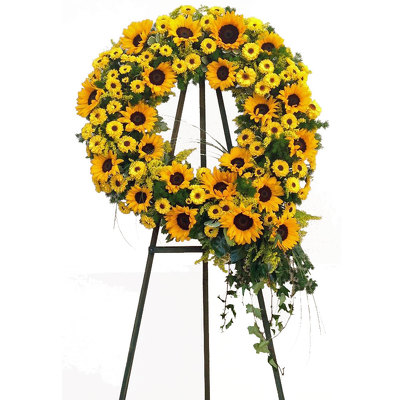 Sunflower Wreath from your local Clinton,TN florist, Knight's Flowers