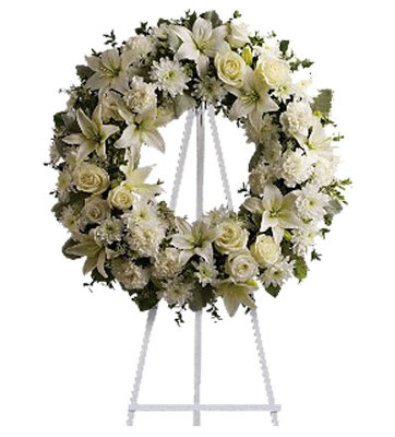 Serenity Wreath from your local Clinton,TN florist, Knight's Flowers