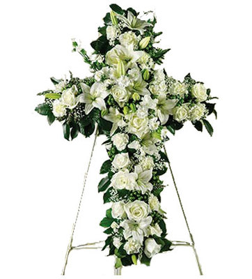 Serenity Cross from your local Clinton,TN florist, Knight's Flowers