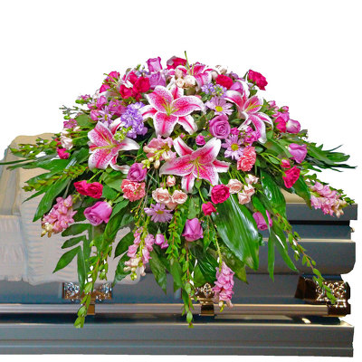 Remembrance Casket Spray from your local Clinton,TN florist, Knight's Flowers