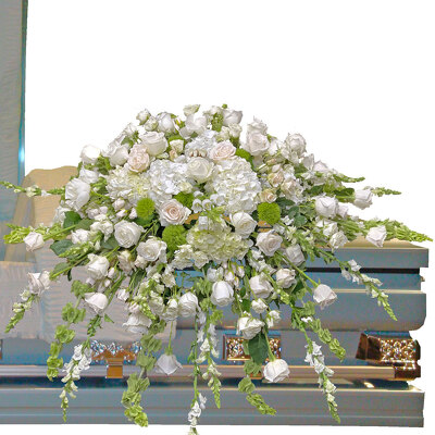 White Elegance Casket  from your local Clinton,TN florist, Knight's Flowers
