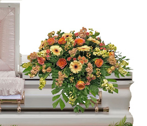 Warmest Remembrance Casket Spray from your local Clinton,TN florist, Knight's Flowers