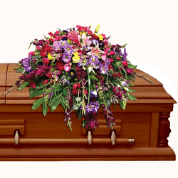 Bountiful Memories Casket Spray from your local Clinton,TN florist, Knight's Flowers