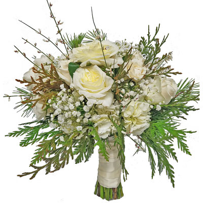 Wild Romance Bride Bouquet from your local Clinton,TN florist, Knight's Flowers
