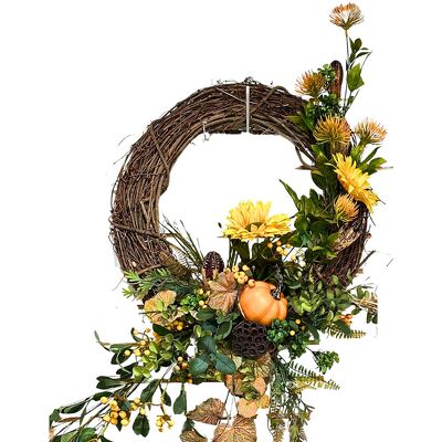 Fall Silk Grapevine Wreath from your local Clinton,TN florist, Knight's Flowers