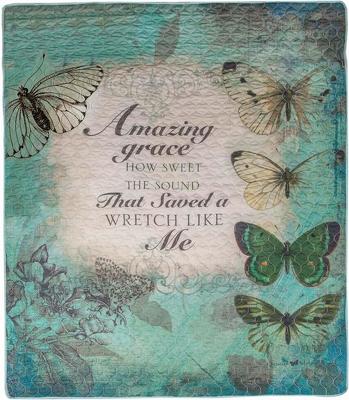 Amazing Grace Inspirational Quilt from your local Clinton,TN florist, Knight's Flowers