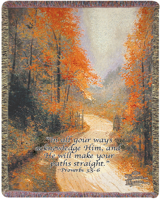 Autumn Lane Tapestry Throw from your local Clinton,TN florist, Knight's Flowers