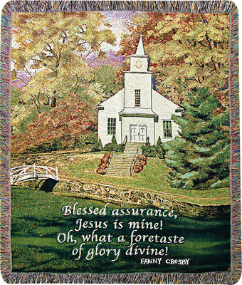 Blessed Assurance Tapestry Throw from your local Clinton,TN florist, Knight's Flowers